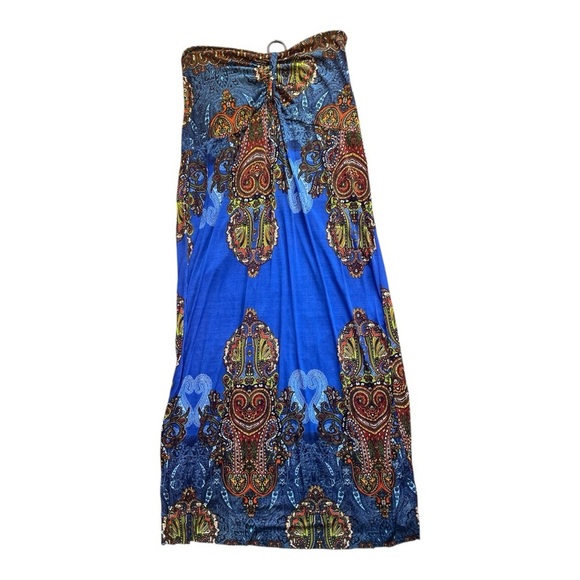 Maje Vintage Multicolor Bohemian Silky Dress - Picture 9 of 12